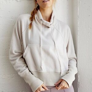 FREE PEOPLE MOVEMENT BY FP Westlake Pullover Sweatshirt Cream White Small